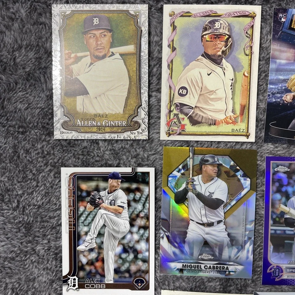 Detroit Tigers Baseball 37 Card Lot -‎ Stars, Rookies, Inserts, Parallels